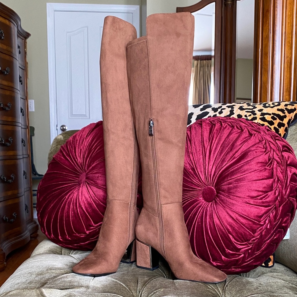 DKNY Suede Over the Knee Boots